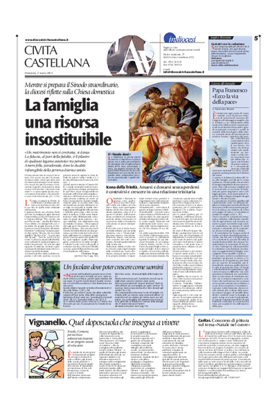 Avvenire - pagina diocesana del 02/03/2014